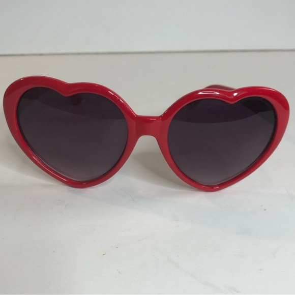 Accessories - Red heart shaped sunglasses